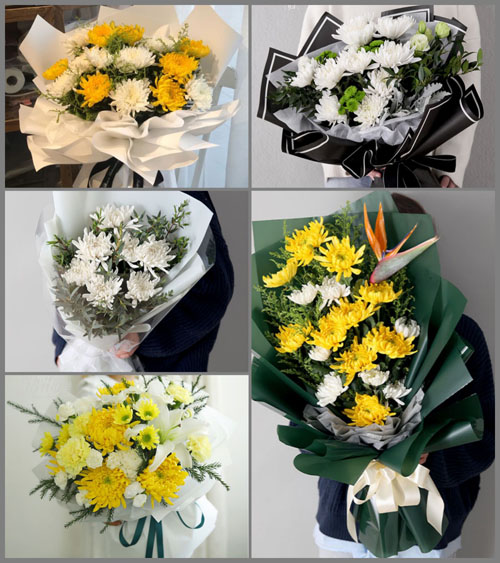 山东菏泽牡丹区马岭岗镇郭赵庄村白事花束代送